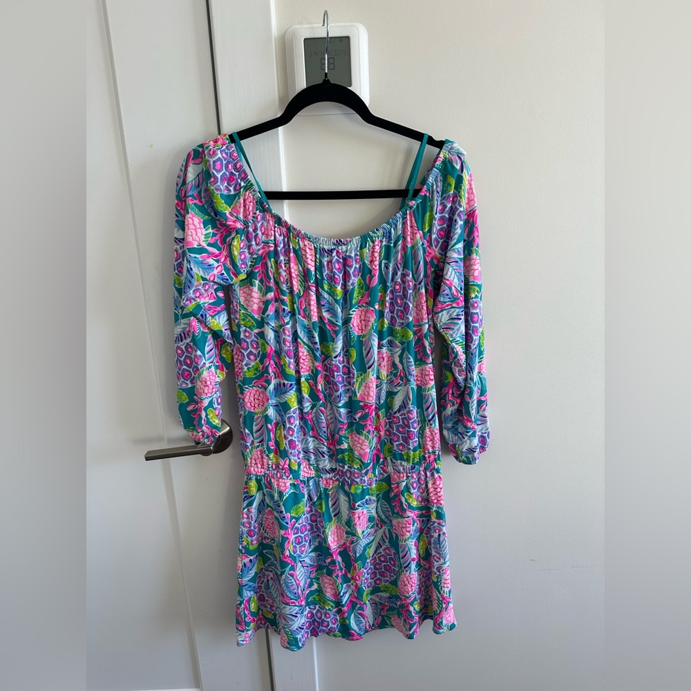 Lily Pulitzer Colorful Off-Shoulder Dress/Romper Size M
